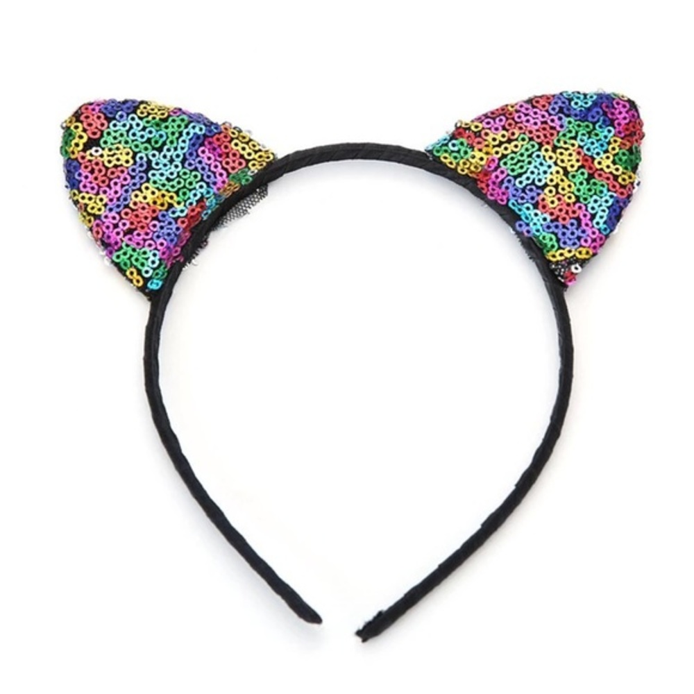 Big SALE ❗️ Fall Arrives Sequin Cat Headband - Picture 3 of 5